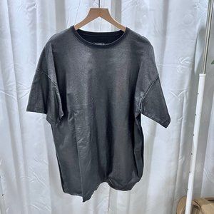 Dressedundressed Thick Waxed Feel Cotton Like Oversize Shirt - Japan